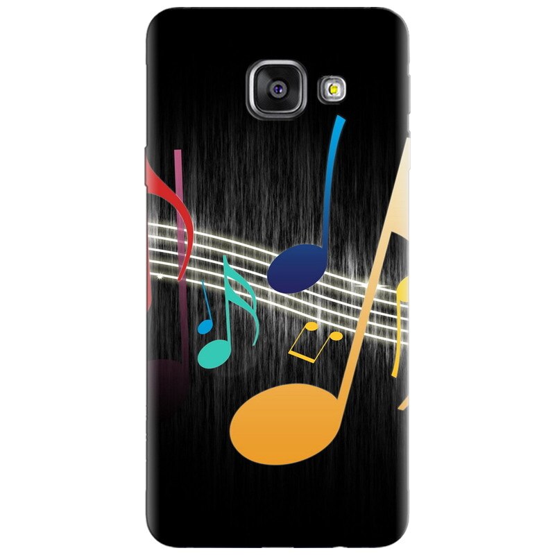 Husa silicon pentru Samsung Galaxy A7 2016, Colorful Music
