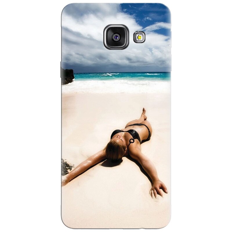 Husa silicon pentru Samsung Galaxy A7 2016, Beach Lounging