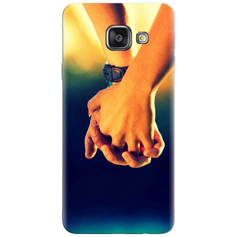 Husa silicon pentru Samsung Galaxy A7 2016, Couple Holding Hands