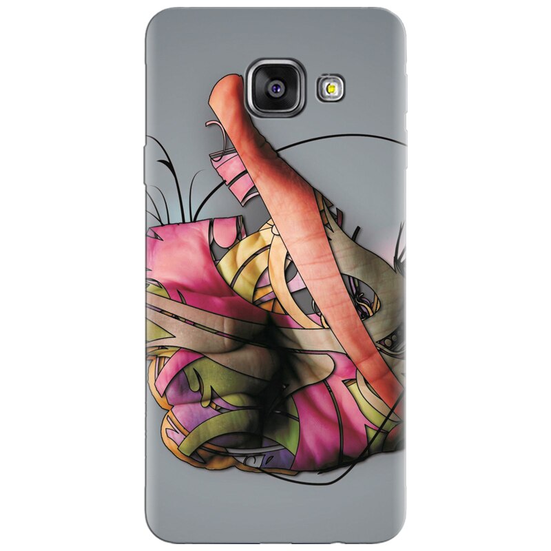 Husa silicon pentru Samsung Galaxy A7 2016, Beautiful Hand Art
