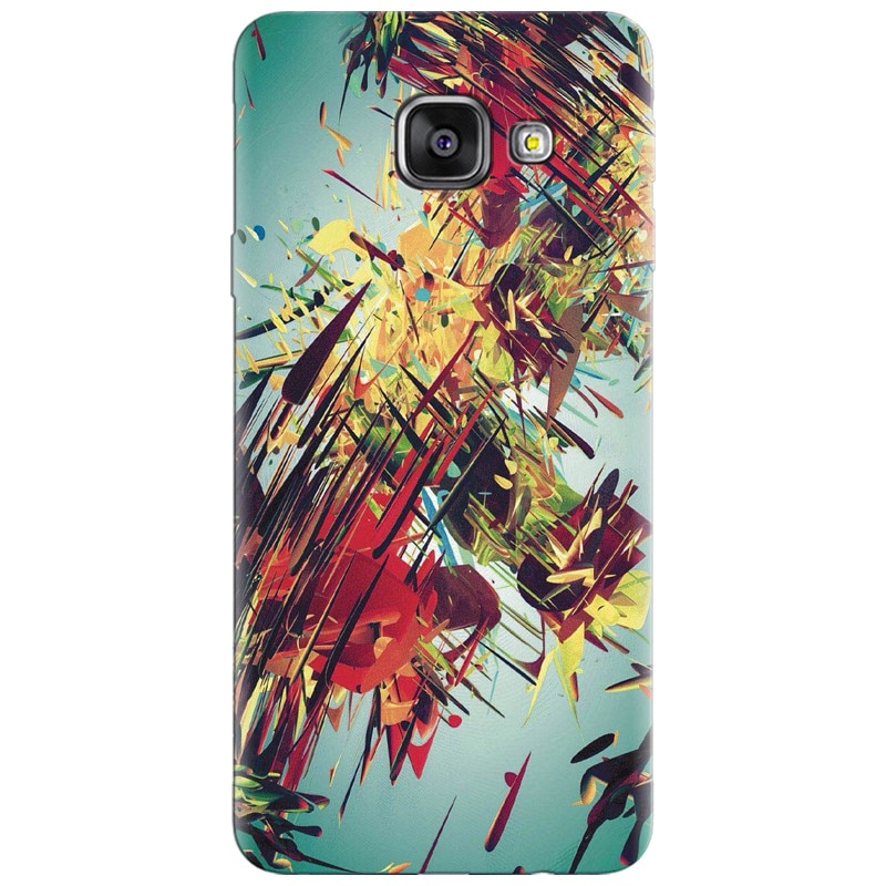 Husa silicon pentru Samsung Galaxy A7 2016, Complex Abstract Colorful 3D Drawing