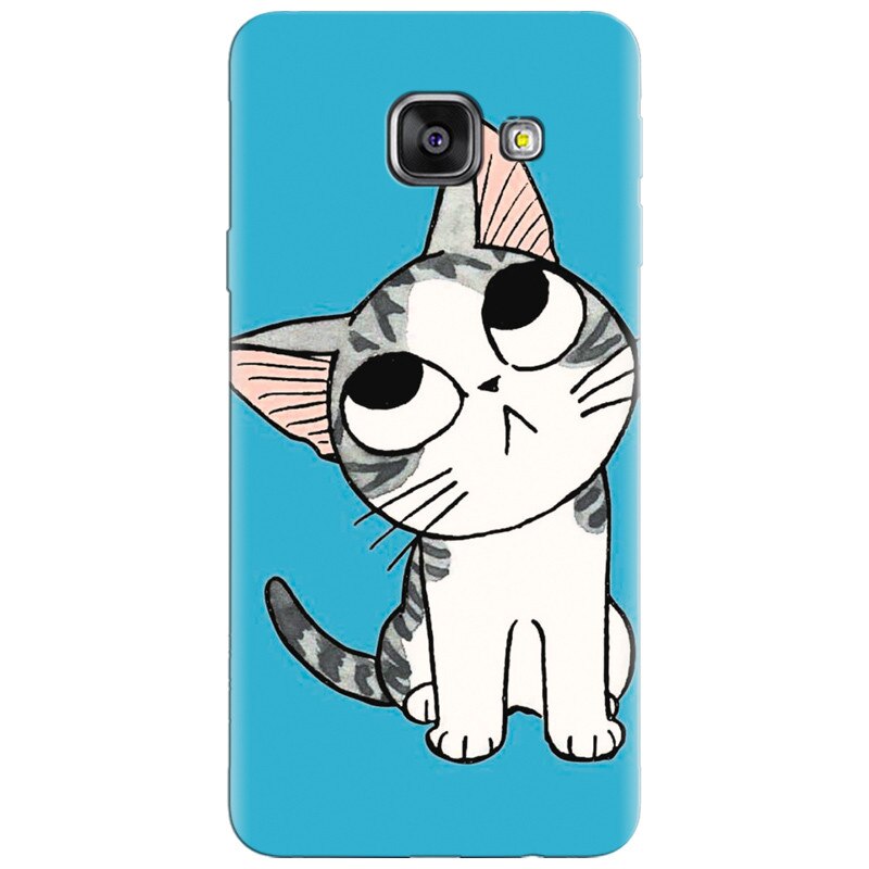 Husa silicon pentru Samsung Galaxy A7 2016, Cat Lovely Cartoon