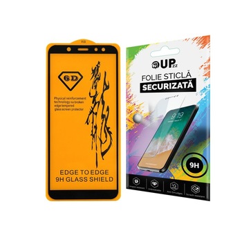 Folie 6d Full Cover Full Glue Upzz Pro Glass Samsung A6 2018 Cu Adeziv Pe Toata Suprafata Foliei Negru Folie 6d Full Cover Full Glue Upzz Pro Glass Samsung A6 2018 Cu Adeziv Pe Toata Suprafata Foliei Negru