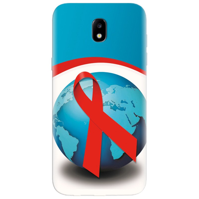 Husa silicon pentru Samsung Galaxy A7 2017, World Aids Day
