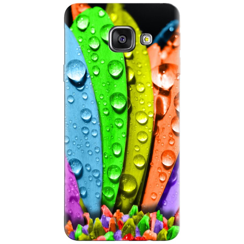 Husa silicon pentru Samsung Galaxy A7 2016, Colorful Daisy Petals