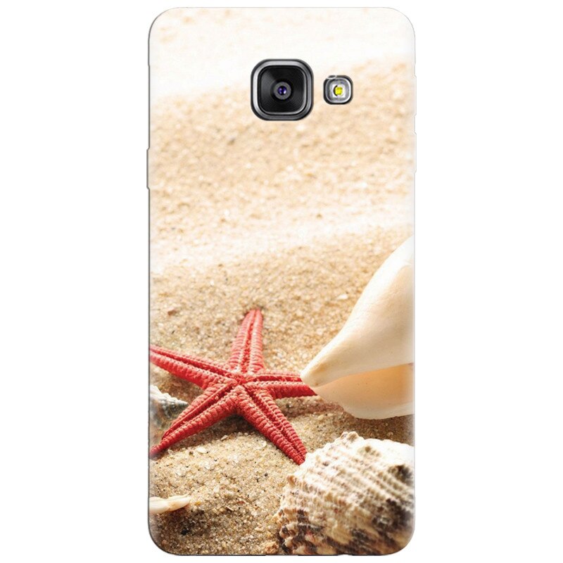 Husa silicon pentru Samsung Galaxy A7 2016, Beach Shells And Starfish