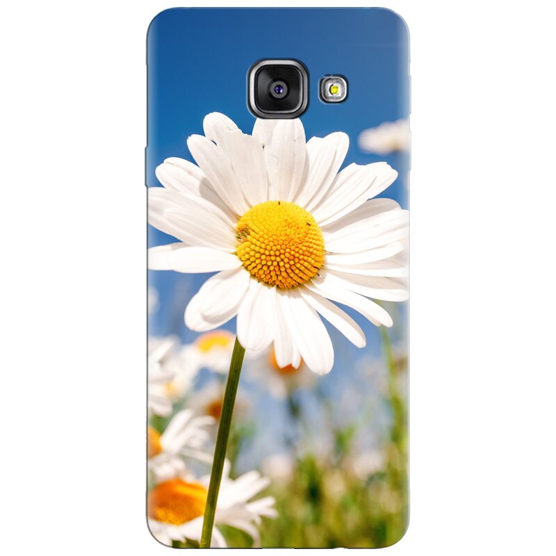 Husa silicon pentru Samsung Galaxy A7 2016, Daisies Field Flowers