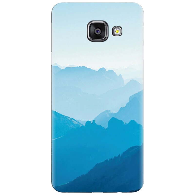 Husa silicon pentru Samsung Galaxy A7 2016, Blue Mountain Crests