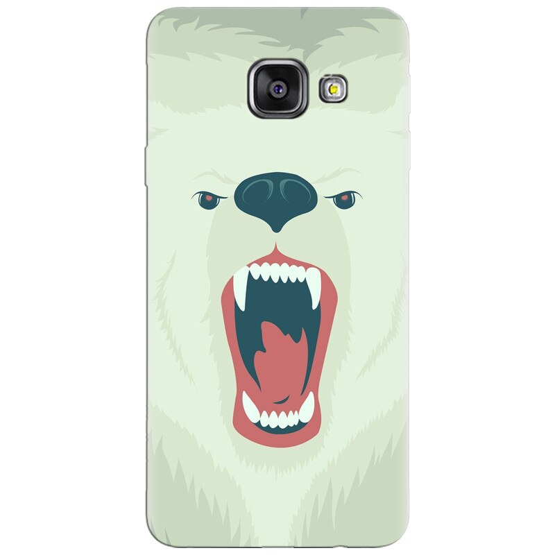 Husa silicon pentru Samsung Galaxy A7 2016, Fierce Polar Bear Winter