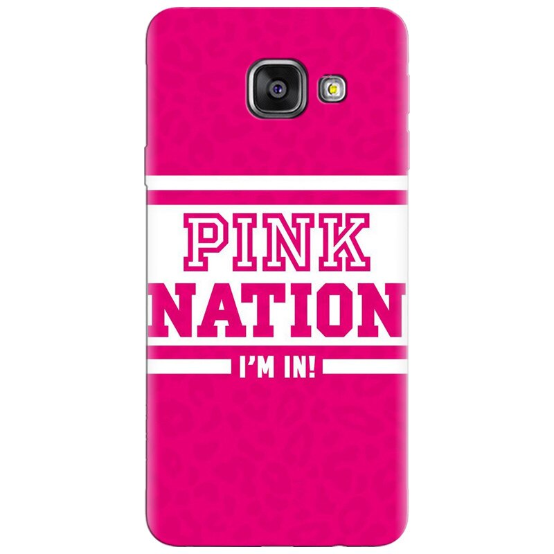 Husa silicon pentru Samsung Galaxy A7 2016, Pink Nation