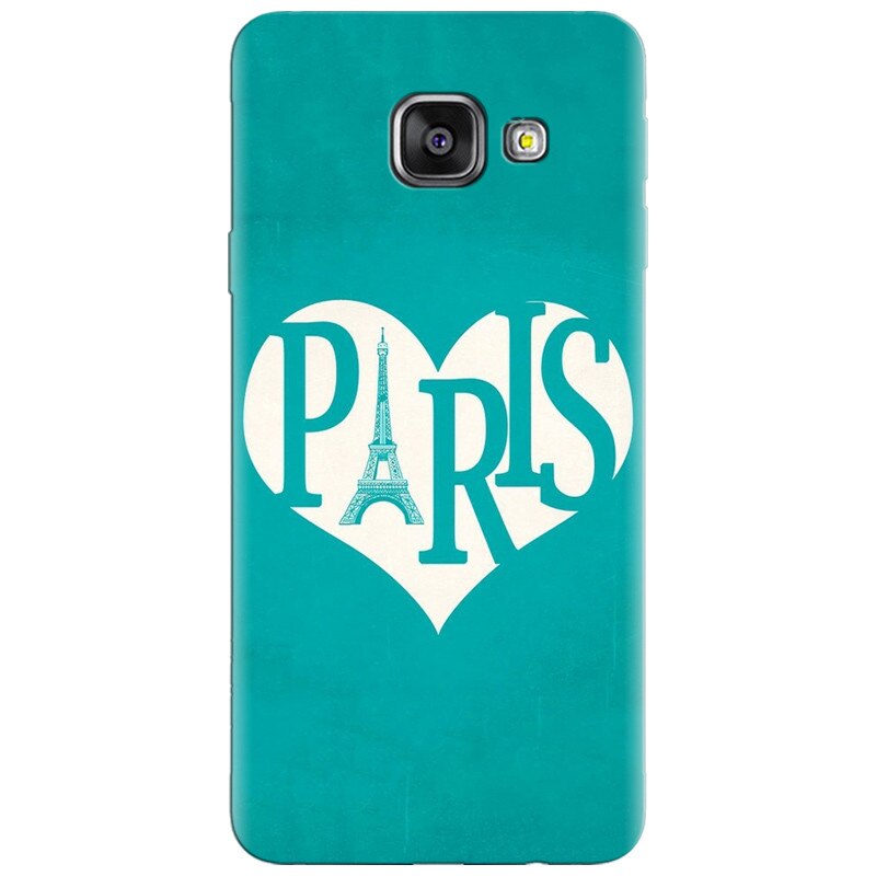Husa silicon pentru Samsung Galaxy A7 2016, I Love Paris