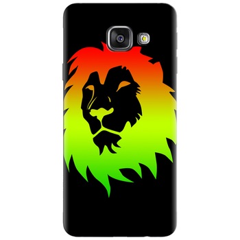 Husa silicon pentru Samsung Galaxy A7 2016, Rasta Color Lion Husa silicon pentru Samsung Galaxy A7 2016, Rasta Color Lion