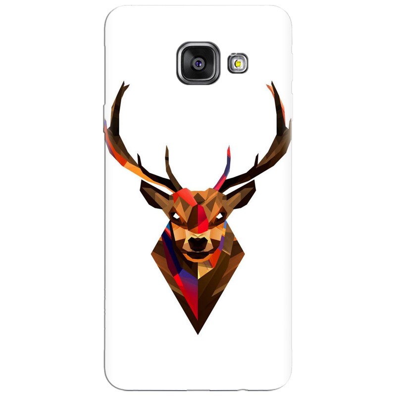 Husa silicon pentru Samsung Galaxy A7 2016, Geometric Tibetan Antelope