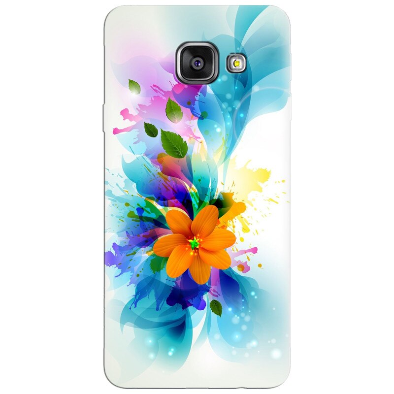 Husa silicon pentru Samsung Galaxy A7 2016, Flower 011