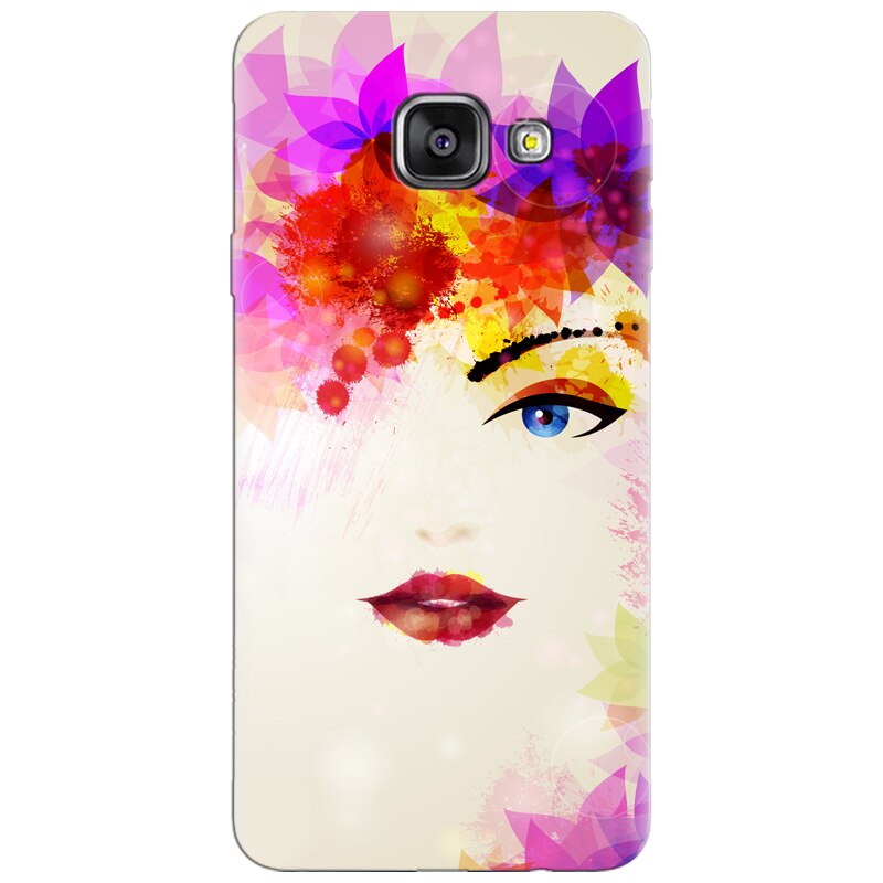 Husa silicon pentru Samsung Galaxy A7 2016, Pretty Face