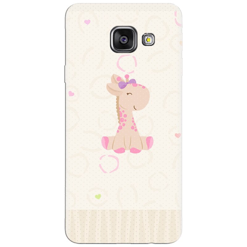 Husa silicon pentru Samsung Galaxy A7 2016, Giraffe Cute