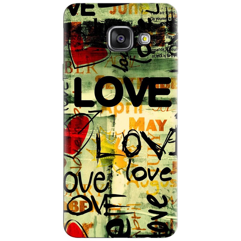 Husa silicon pentru Samsung Galaxy A7 2016, Love Artwork