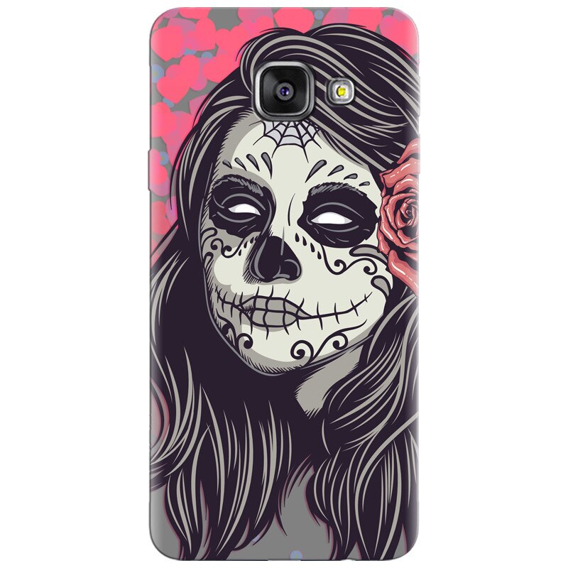 Husa silicon pentru Samsung Galaxy A7 2016, Mexican Girl Skull