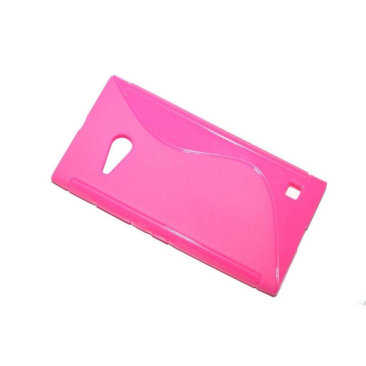 Калъф за Nokia Lumia 730 - S Line - розов силикон