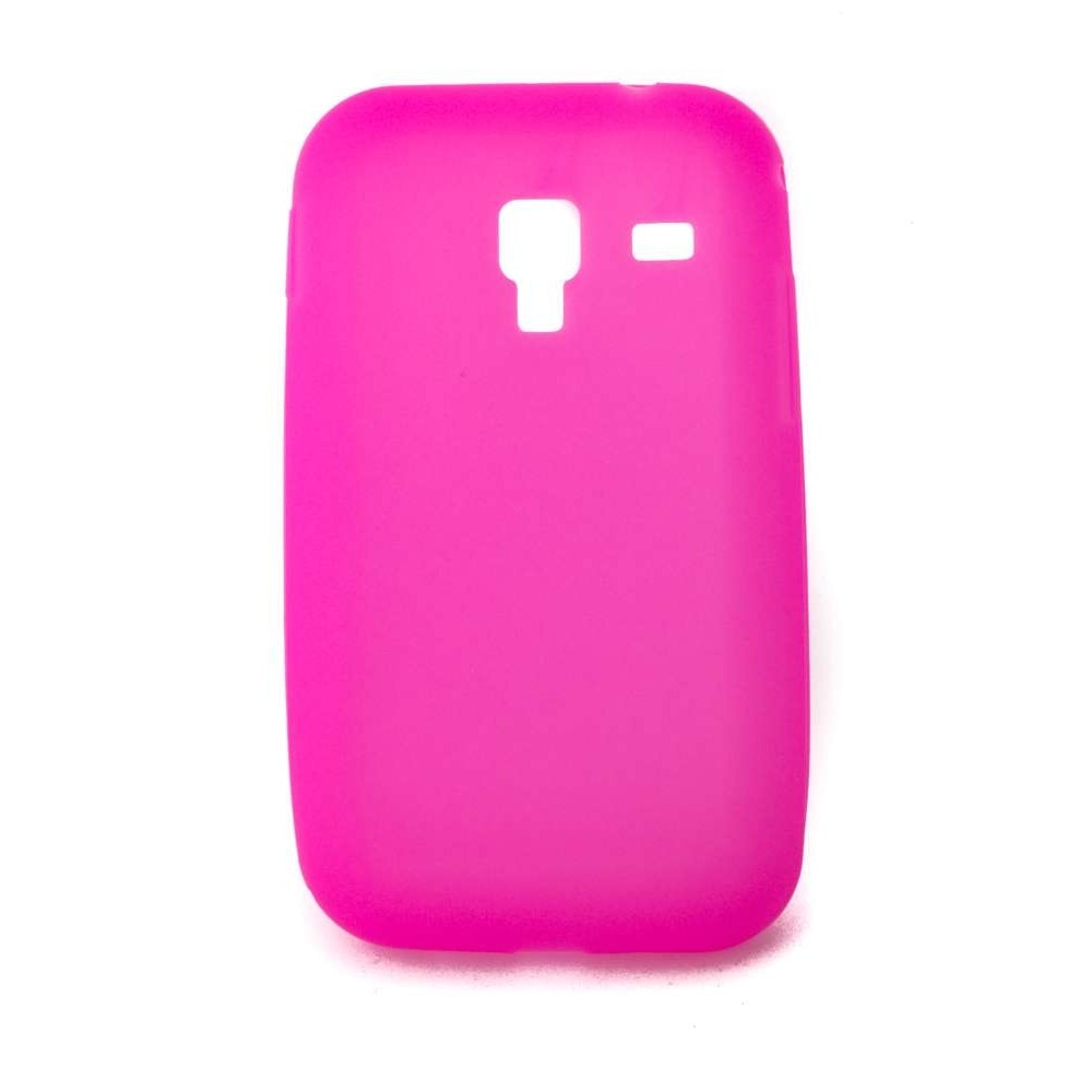 Husa Samsung Galaxy Ace Plus S7500 din Silicon Model Simplu Culoare Fuchsia