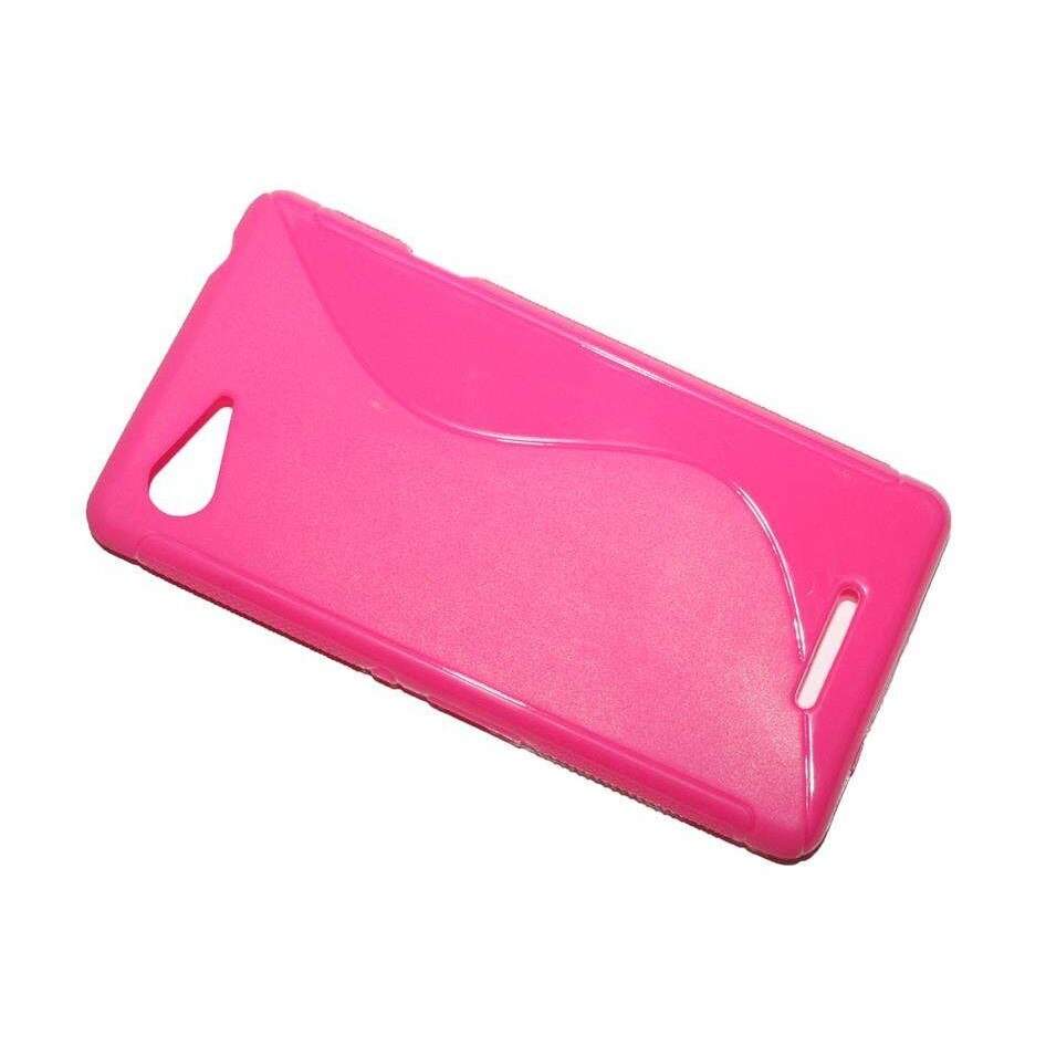 Husa Sony Ericsson Xperia E3 din Silicon model S Line roz