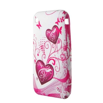 Husa Iphone 3 din Silicon Model Butterfly Hearts Culoare Alba Husa Iphone 3 din Silicon Model Butterfly Hearts Culoare Alba