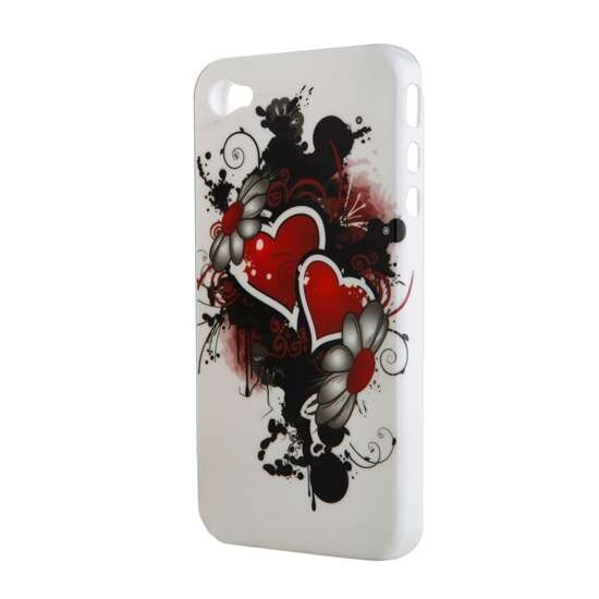 Husa Iphone 4/4S din Plastic Model Spring Blossom Culoare Alba