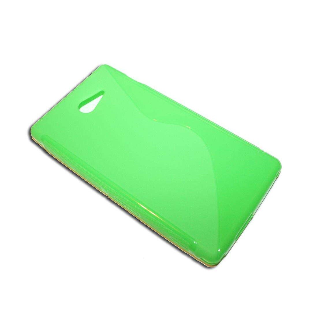 Husa Sony Ericsson Xperia M2 S50h S Line din Silicon de Culoare Verde