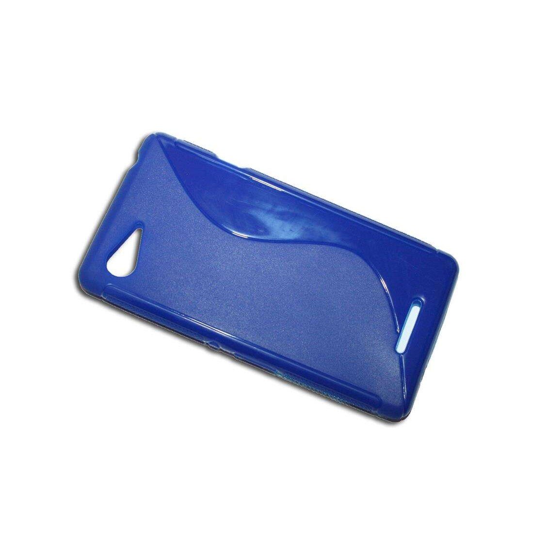 Husa Sony Ericsson Xperia E3 din Silicon model S Line albastru