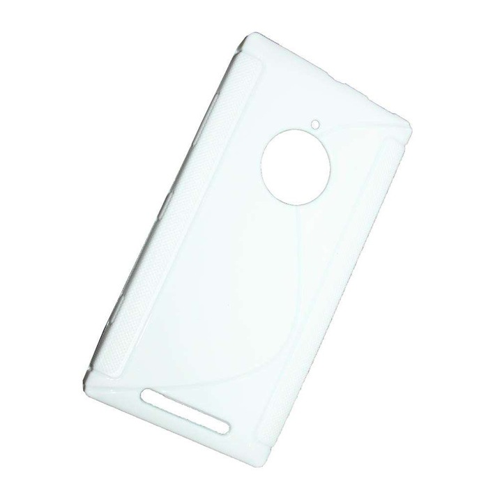 Калъф за Nokia Lumia 830 - S Line - бял силикон