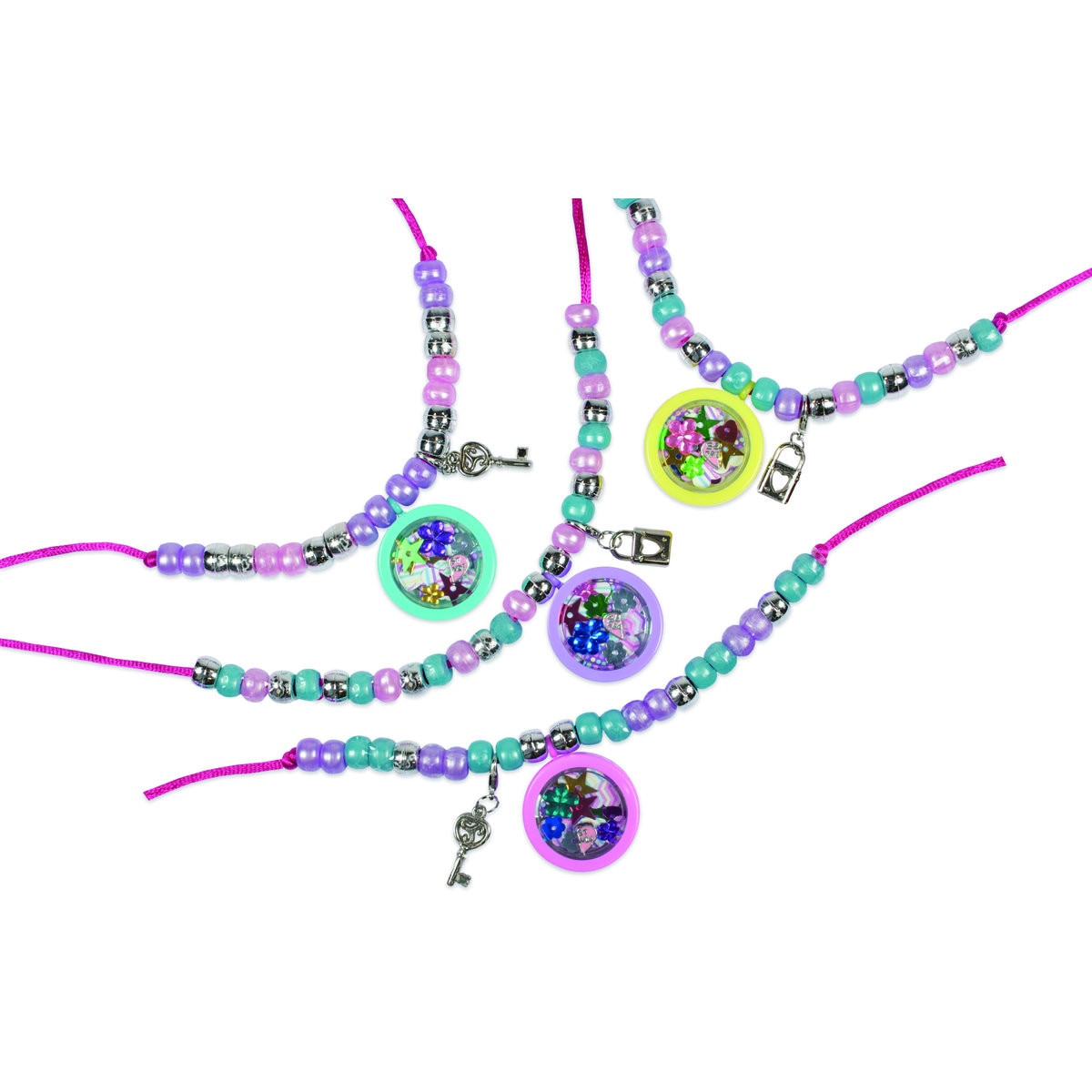 Set creativ pentru realizarea bratarilor - Treasure Lockets