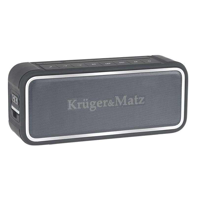 Boxa Kruger&Matz Portabila , Conectivitate Bluetooth, Rezistenta la Apa IP67 , Putere RMS 20W , Baterie 4400 mAh , Microfon , 60 Hz ~ 20 kHz , Gri