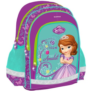 Ghiozdan STARPAK mediu Printesa SOFIA, Robentoys Ghiozdan STARPAK mediu Printesa SOFIA, Robentoys