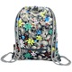 Rucsac cu Snur - Flowers Black