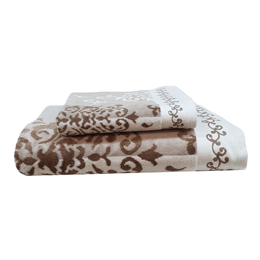 Prosop baie - de calitate Emily, 100% bumbac, 70x140 cm, Cappuccino