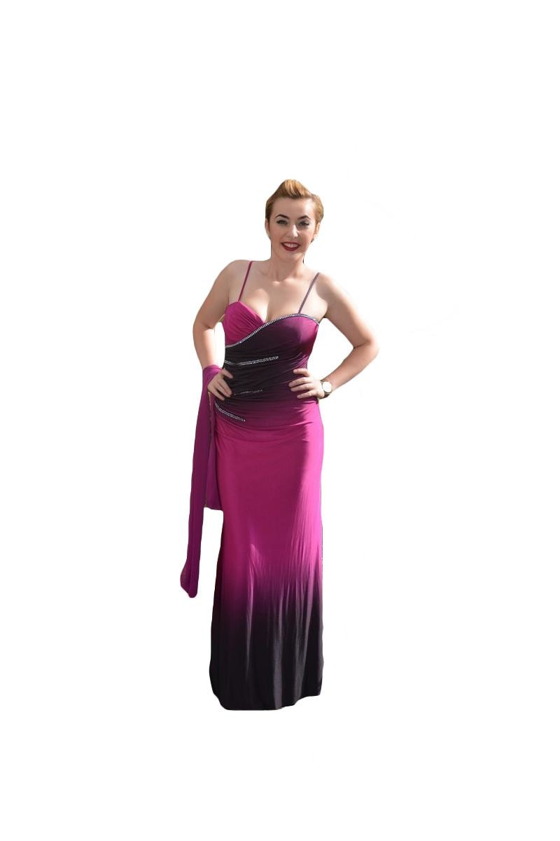 Rochie de gala mulata pe corp,D&J Exclusive, Roz