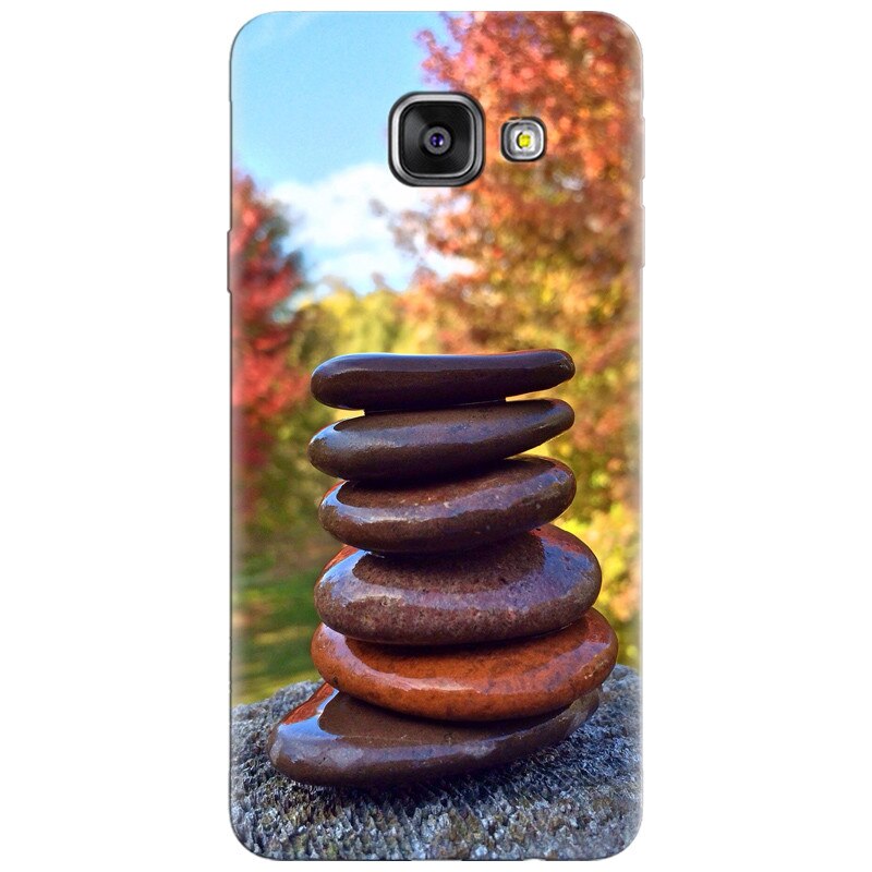 Husa silicon pentru Samsung Galaxy A7 2016, Stacking Stones