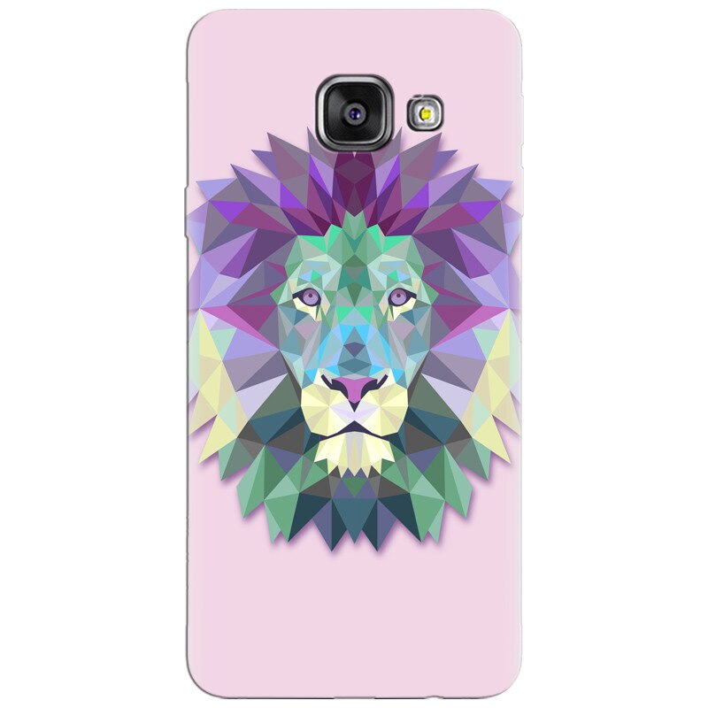 Husa silicon pentru Samsung Galaxy A7 2016, Polygon Lion