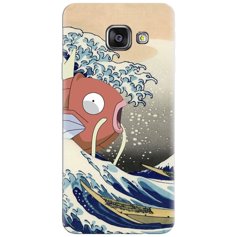 Husa silicon pentru Samsung Galaxy A7 2016, Great Wave Fish