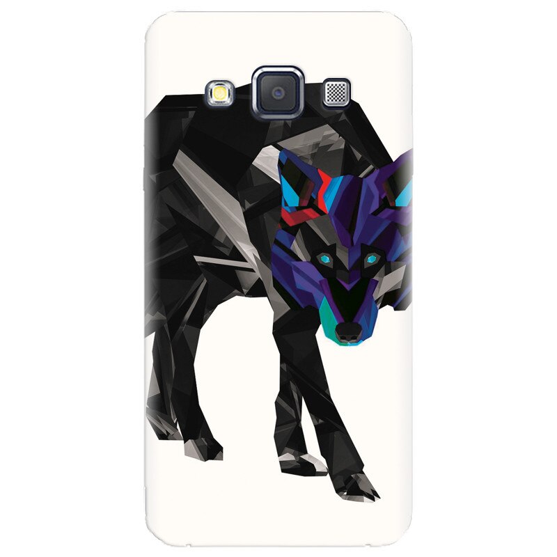Husa silicon pentru Samsung Galaxy A7, Abstract Wolf
