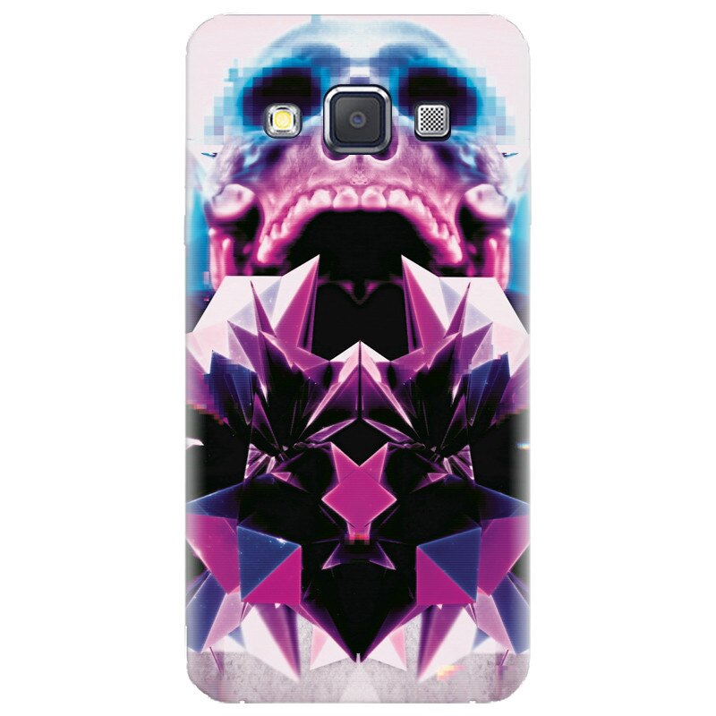 Husa silicon pentru Samsung Galaxy A7, Abstract Framed Skull