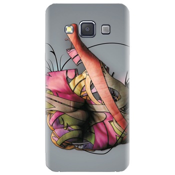 Husa silicon pentru Samsung Galaxy A7, Beautiful Hand Art Husa silicon pentru Samsung Galaxy A7, Beautiful Hand Art