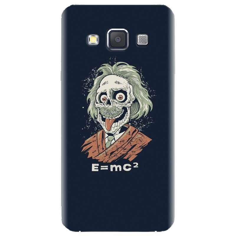 Husa silicon pentru Samsung Galaxy A7, Albert Einstein Caricature