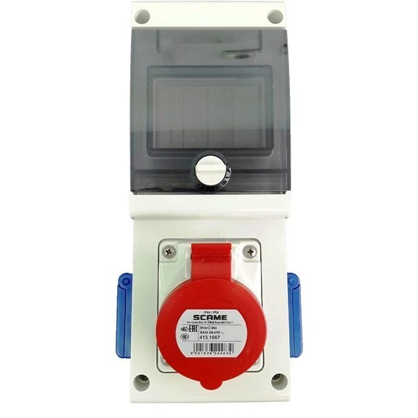 Tablou organizare precablat 4M 2xSchuko + 5P16A