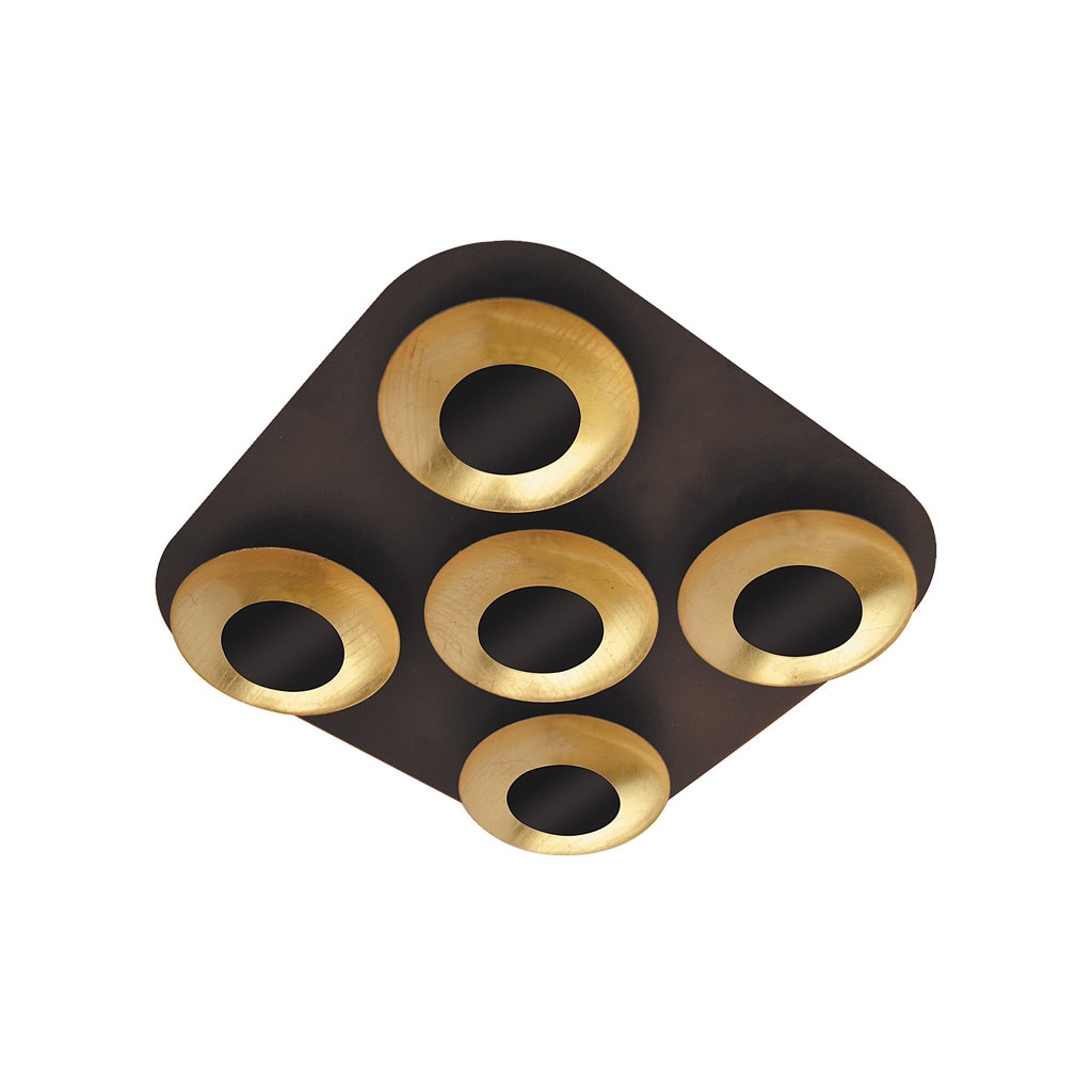 Plafoniera Brigitte - 2557 Rabalux, LED 5x5W, maro-auriu