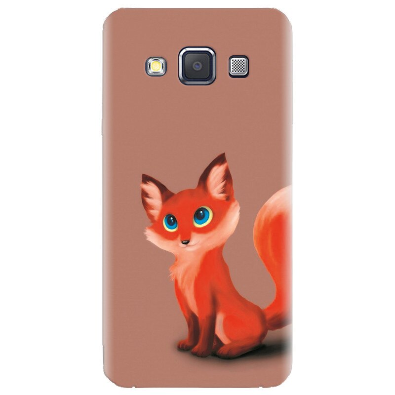 Husa silicon pentru Samsung Galaxy A7, Fox Cartoon Animal And