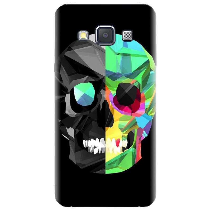 Husa silicon pentru Samsung Galaxy A7, Colorful Skull