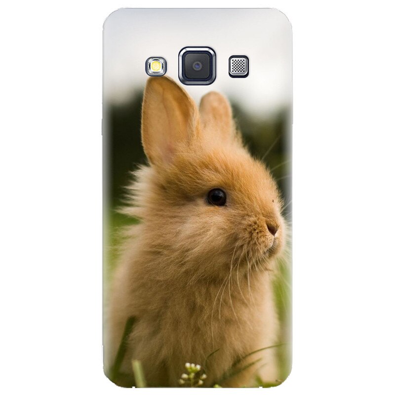 Husa silicon pentru Samsung Galaxy A7, Cute Rabbit In Grass