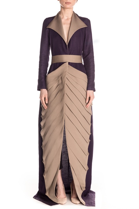 Pardesiu Pleats Please 6, NITA SAO, Grej/Mov, S