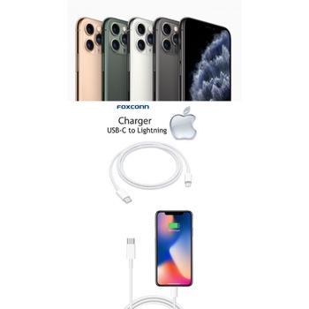 Set 2 buc, Cablu Lightning, foxconn, Usb C To -Lightning, iPhone11pro,11pro max ,ios 13,white ,bulk Set 2 buc, Cablu Lightning, foxconn, Usb C To -Lightning, iPhone11pro,11pro max ,ios 13,white ,bulk
